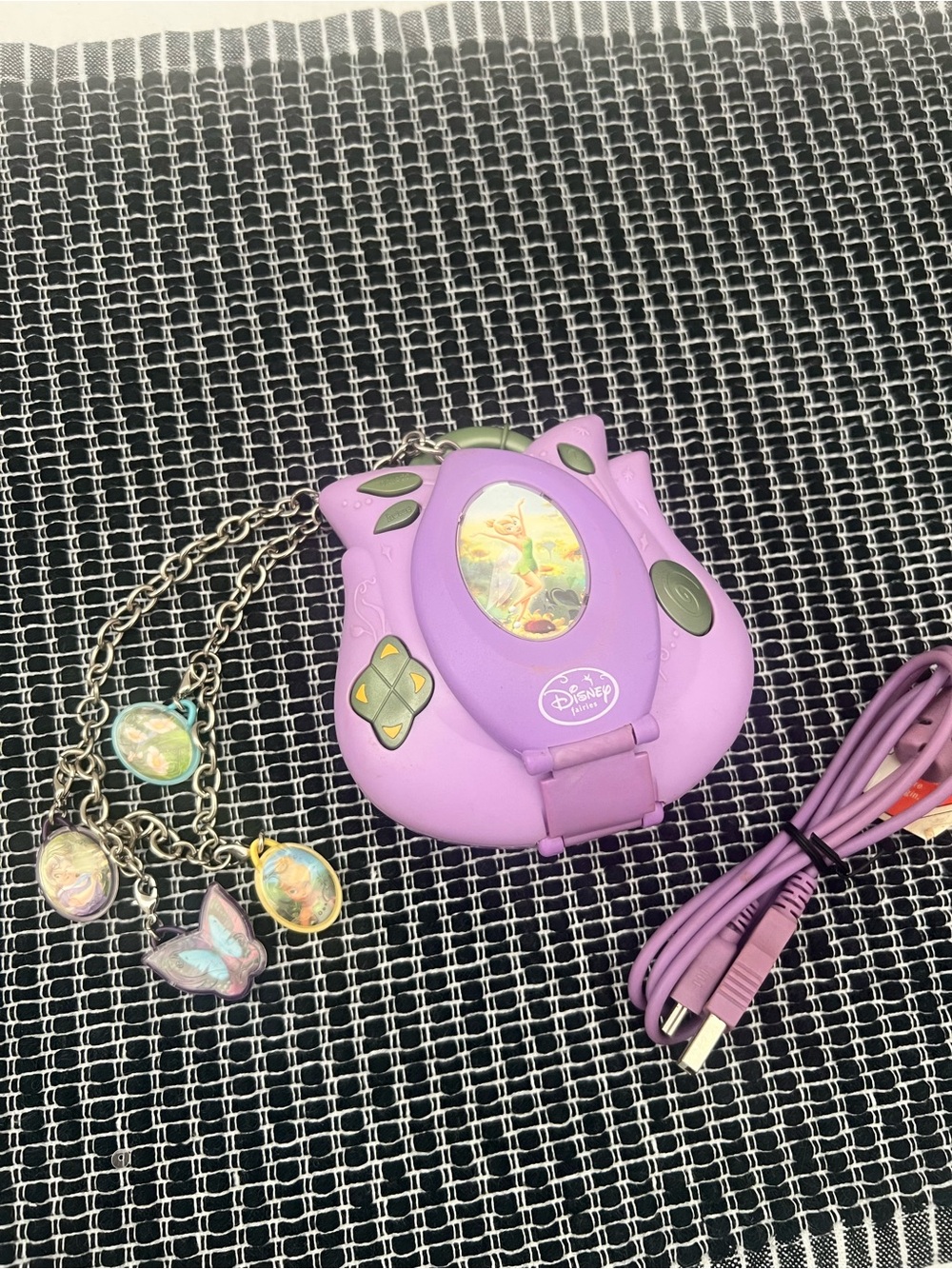 Disney Fairies Pixie Hollow Tinkerbell Clickables Charms and Game